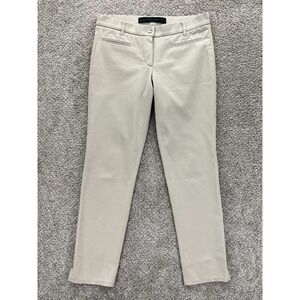 Pamela Henson Pants Womens 24 Beige Amalfi Sportpant Slim Ankle Preppy Quiet Lux